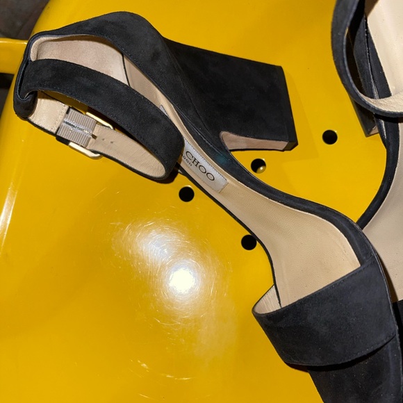 Jimmy Choo London Women’s Black Suede Sandals | GUC | Size 40/US Approx. 8.5-9 - Picture 3 of 9